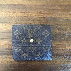 Auth. Louis Vuitton Monogram Ellis Trifold wallet